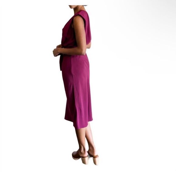 AMANDA UPRICHARD | NEW Lamarca Midi Dress in Syrah Women’s Size Medium - Picture 2 of 11